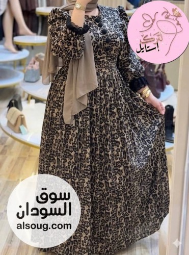 الجديد من الفساتين الرهيبه فستان شفون مكبوس - Image # 2