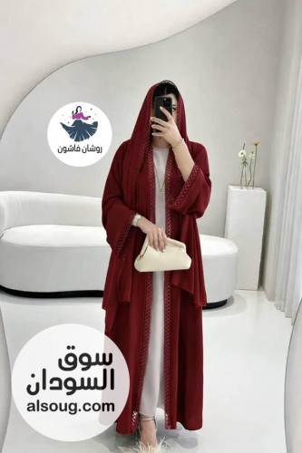 عبايه شفون دبل فيس خامه شفون مبطن  - صورة رقم 4