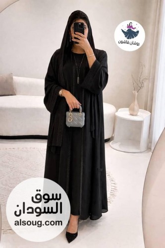 عبايه شفون دبل فيس خامه شفون مبطن  - صورة رقم 3
