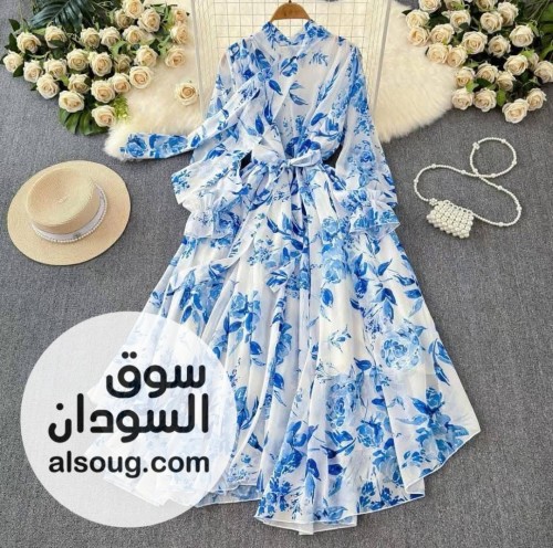 فستان شفون مكبوس كامل  - Image # 2