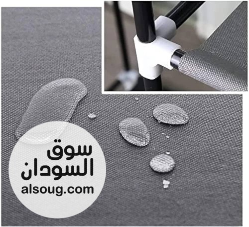 دولاب 3 ضلفه معدن من الداخل كفر وقماش - Image # 5