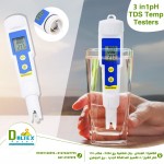 جهاز قياس درجة الحراره والاملاح والحموضه 3*1
