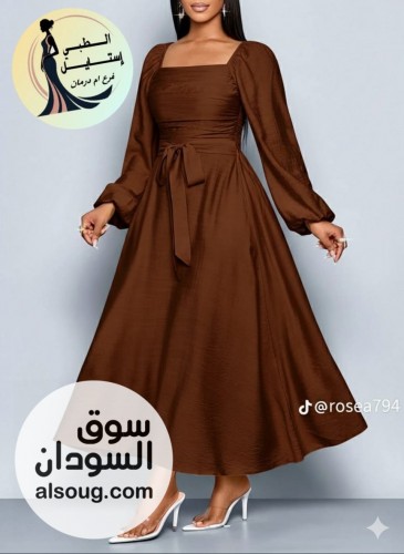 الجديد شديد فساتين كتان اسباني - صورة رقم 3