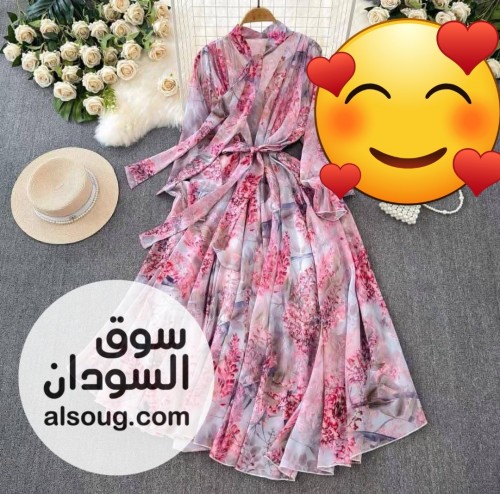 الإبداع في عالم الفستان فستان شفون مبطن مكبوس - صورة رقم 6