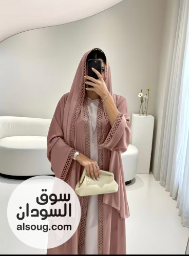 عباية خامه حرير 3 قطع - Image # 4