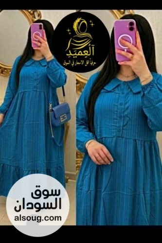 رجع  فستان فريسكا الملكي -اتوفر نسبة بسيطة لطلباتكم -بارد وناعم + - صورة رقم 14