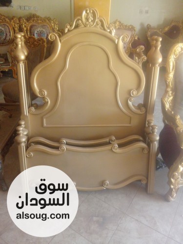 طقم جلوس دمياطي بني ورواسي سراير دمياطي