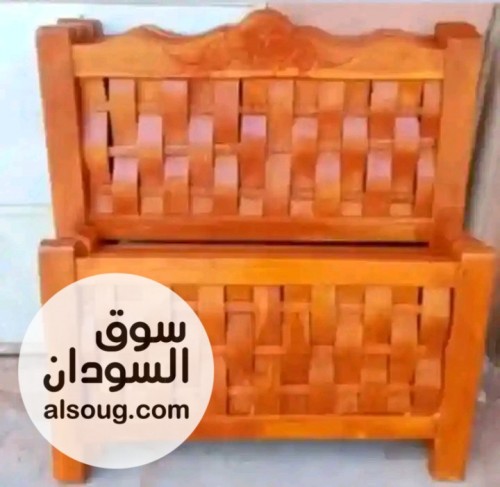 سراير خشب سنط عرض ١٠٠ جديييييدة من الورشة توصيل مجاني الخرطوم بحري ام