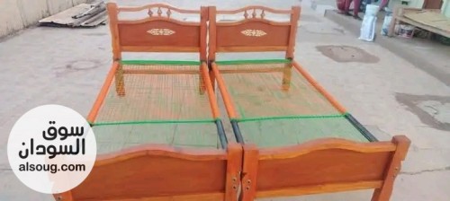 سراير خشب سنط عرض ١٠٠ جديييييدة من الورشة توصيل مجاني الخرطوم بحري ام - صورة رقم 8