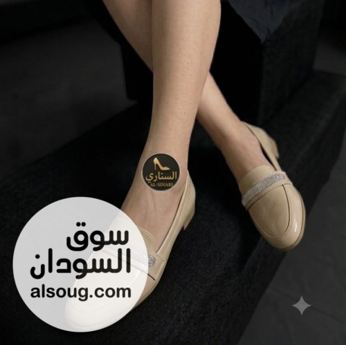 شبشب جلد طبيعي كعب عالي    - صورة رقم 12
