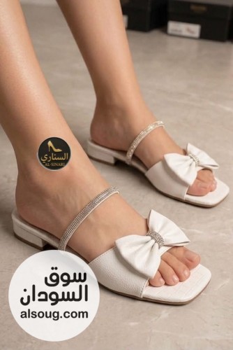 شبشب جلد طبيعي كعب عالي    - صورة رقم 6