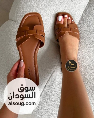 شبشب جلد طبيعي كعب عالي    - صورة رقم 9