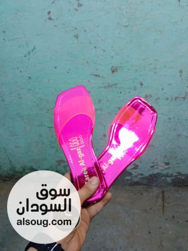 شبشب جلد طبيعي كعب عالي    - صورة رقم 3