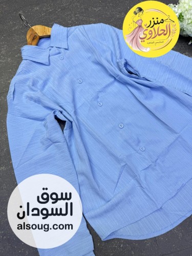 بلوزه فاخره. ساده +مسطر - شغل بختلف. - خامه فرسكا درجه اولى  - صورة رقم 3