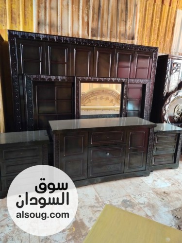 غرف نوم مستوردة خشب تقيل شبه جديده السعر ٢٨٠٠ - صورة رقم 4