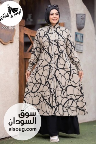 *جديد * --*إدناءاة*  --*خامة كريب* --*فري سايز من وزن60ل - صورة رقم 12