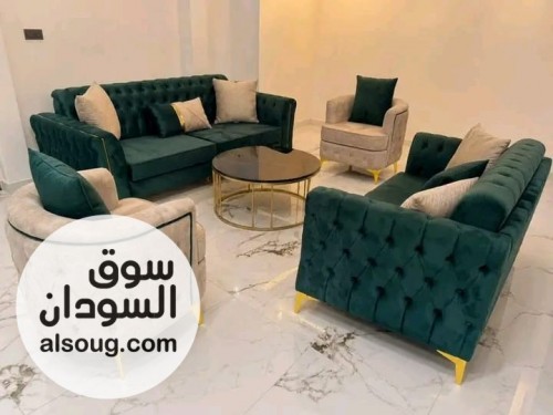 طقم جلوس كامل جديد ورهيب
