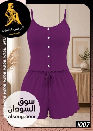  جديد ال Home wear لانجري خامه قطن فري سايز  - Image # 3