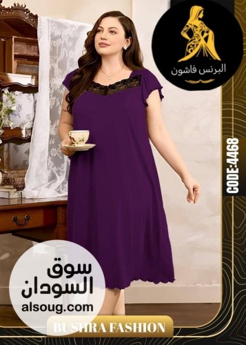  جديد ال Home wear لانجري خامه قطن فري سايز  - Image # 15