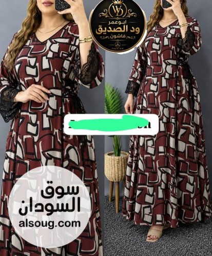 الجديد --️ فستان و مخور -خامة كريب فاخر كم طويل و تلت ارب - صورة رقم 4