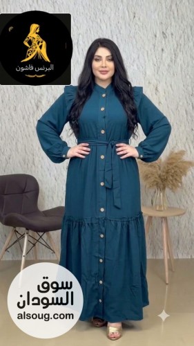 فستانً أسود بأكمام طويلة - Image # 4