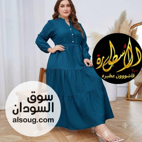 الجديييييييد -فستان كريشه خامه لايعلا عليها--فرئ سائز بتلبس من 60 لحدي - صورة رقم 2