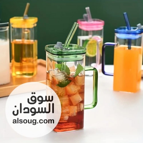 كباية آيس كوفي زجاج