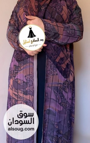 العبايه الدبل فيس --خامه شفون سعودي مبطن --مقاسات 56 58 60 --السعر - صورة رقم 8