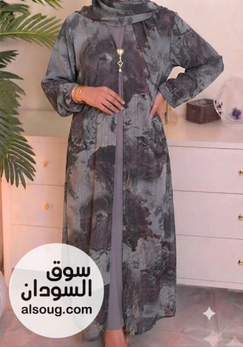 العبايه الدبل فيس --خامه شفون سعودي مبطن --مقاسات 56 58 60 --السعر - صورة رقم 5