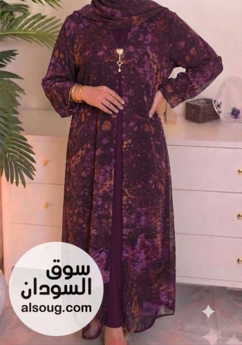العبايه الدبل فيس --خامه شفون سعودي مبطن --مقاسات 56 58 60 --السعر - صورة رقم 7