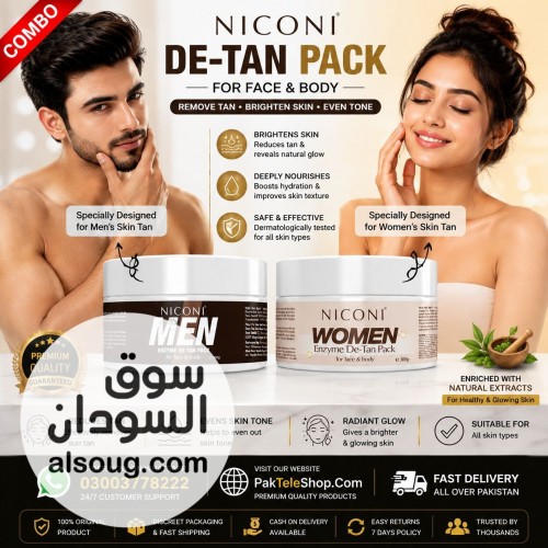 Niconi Women Enzyme De-Tan Pack For Face  Body-(60g)