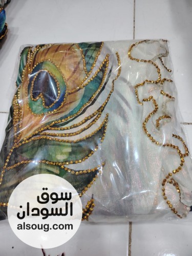 ثياب حرير سلك مشغول