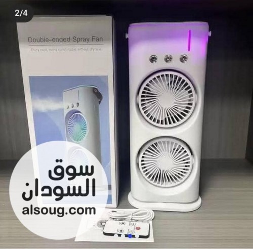 ❄️*مكيف مروحتين شحن* 
انتعاش فوري في أي وقت وأي مكان! 
مع مروحة الرذ
