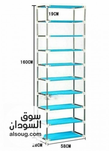 جزامة أحذية 10طوابق معدن   