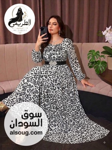 فستان نمري فخم رويال سعودي  - صورة رقم 4