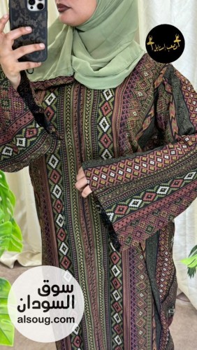 عبايه سعوديه الخامه قطن كشميري - صورة رقم 8