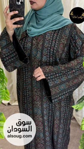 عبايه سعوديه الخامه قطن كشميري