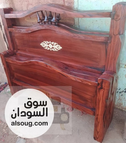 سراير خشب سنط عرض ١٠٠ جديييييدة من الورشة توصيل مجاني الخرطوم بحري ام - صورة رقم 6