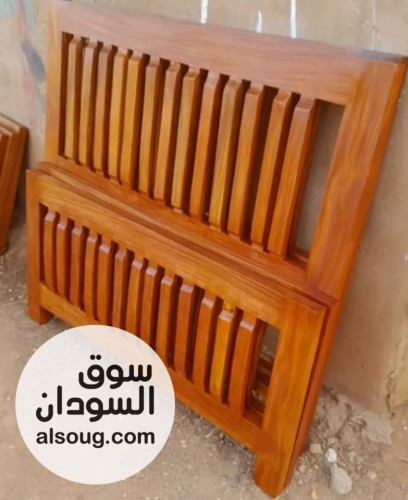 سراير خشب سنط عرض ١٠٠ جديييييدة من الورشة توصيل مجاني الخرطوم بحري ام - صورة رقم 14