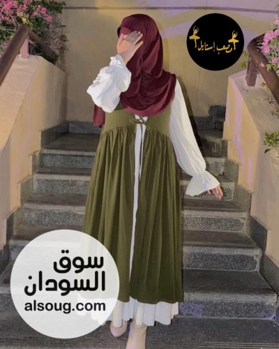 فستان جكت كتان اسباني - صورة رقم 4