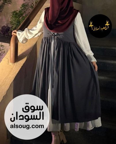 فستان جكت كتان اسباني - صورة رقم 3