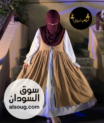 فستان جكت كتان اسباني - صورة رقم 2