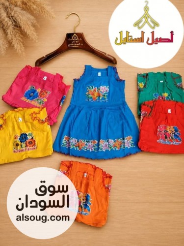 *النوع فستان اطفال مواليد* --*خامه قطن تقيل باردة*--*بلبس من شهور لي س - صورة رقم 4