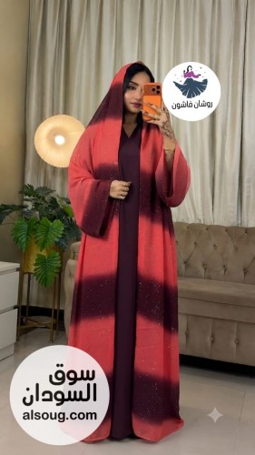 دراعه ٣ قطععبايه فستان طرحهجكت شفون فستان سي واي    - Image # 7