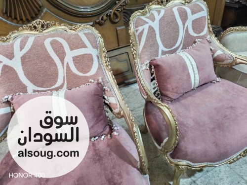 أطقم جلوس فاخرة خشب زان وارد مصر  - صورة رقم 4