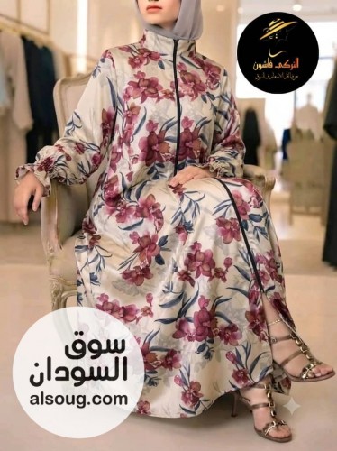 الجديد والحصري --*عبايه +طرحه*-*الخامه تيك توك مخلوط*--*مووهه توميهه - صورة رقم 7