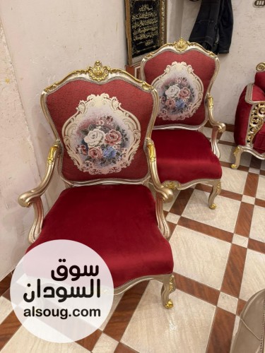 طقم جلوس كنسول دمياط كنبتين وشيزلونغ وتربيزة