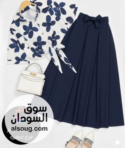 طقم قطعتين إسكيرت بحزام خامه اسكوبا  - Image # 2