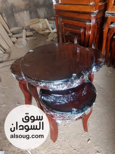 ترابيز خشب سنط متين ورهيب وشكل أنيق ٥ قطع - صورة رقم 13