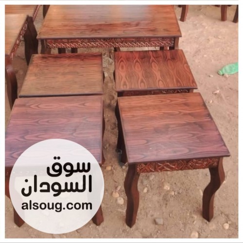 ترابيز خشب سنط متين ورهيب وشكل أنيق ٥ قطع - صورة رقم 9